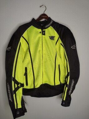 AGV Sport Solare Motorcycle Jacket Vented 2XL Neon Yellow